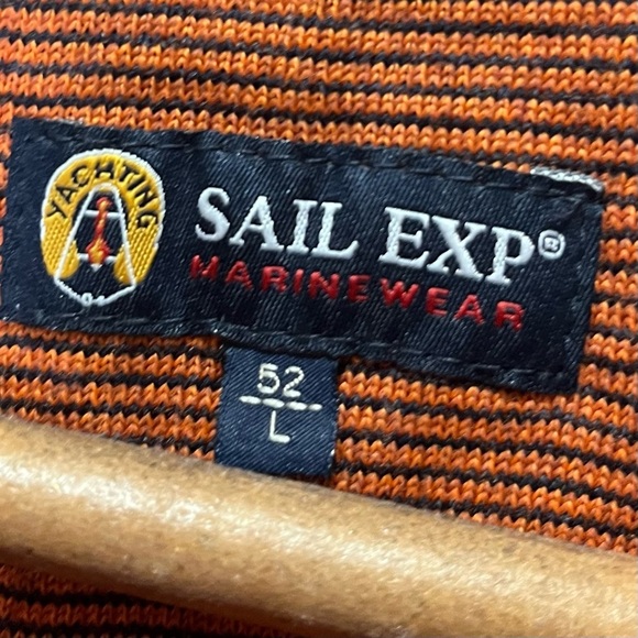 Sail EXP Marinewear Merino Wool Knit Quarter Zip Pull On Sweater Sailor Italian - Picture 9 of 11